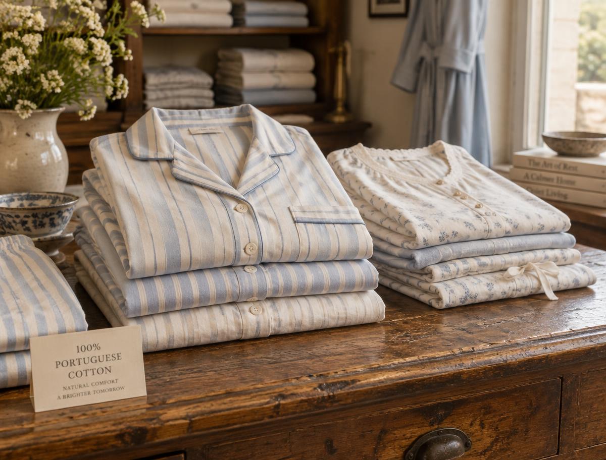 Pijamas em algodão português